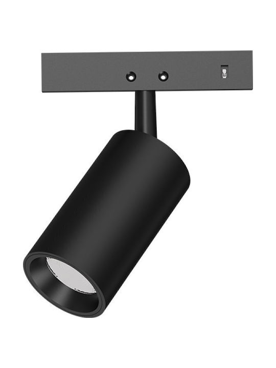 Aca Single LED Natural White Spot in Black Color