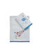 Das Home Set of baby towels 2pcs Grey, Orange Weight 420gr/m²