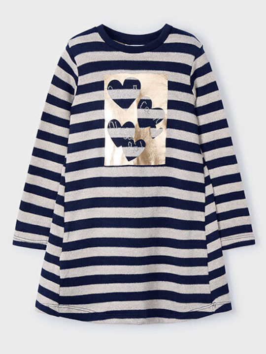 Mayoral Children's Dress Long Sleeve Striped Na...