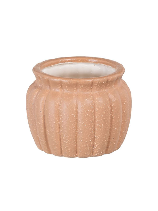 BigBuy Flower Pot 13.5x10cm Orange S8806508