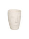 BigBuy Flower Pot 17x23cm White Cream S8806247