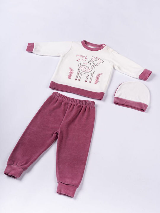 Evita Kids Pyjamas Cotton White-fox