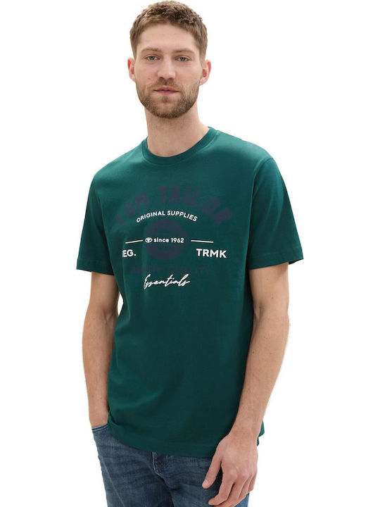 Tom Tailor Тениска Deep Green Lake