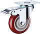 Polyurethane Wheels with Brake 75x75mm