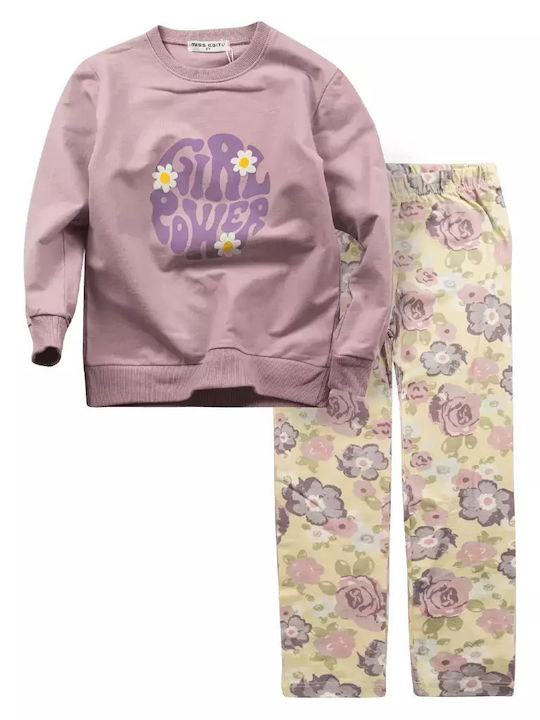 Evita Kids Set with Leggings Winter 2pcs Purple