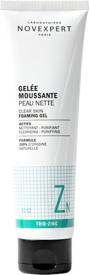 Novexpert Clear Skin Facial Cleansing Foam for Oil Control & Against Imperfections 150gr