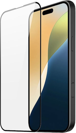 Full Glue Full Face Tempered Glass Μαύρο (iPhone 16 Plus)