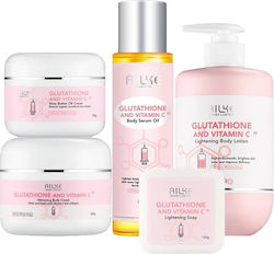 Lightening Cream Glutathione Shea Butter 5 In 1 Set