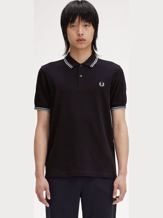 Fred Perry Shirt Polo T-shirt Navy Silver Blue