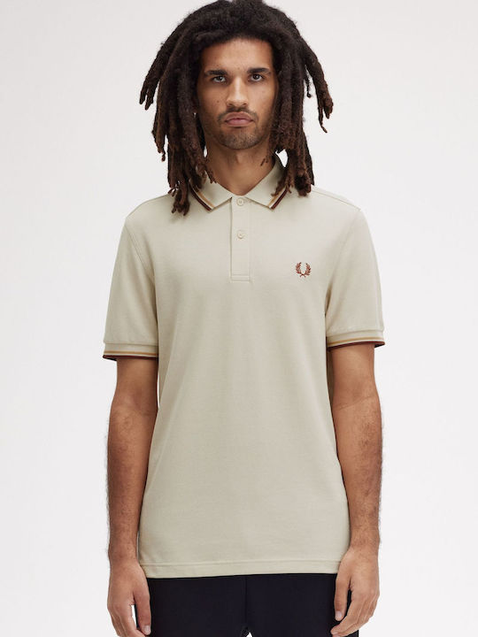 Fred Perry Ανδρική Μπλούζα Κοντομάνικη Polo Whi...