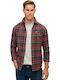 Lumberjack Long-sleeved Cotton Shirt Checked Buckshot Check Red
