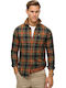 Lumberjack Long Sleeve Cotton Shirt Regular Fit Checked Black