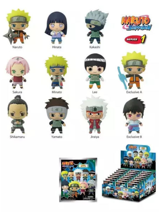 Monogram International, Inc Μπρελόκ Naruto Shippuden 3D Figural Bag Clip Series 01 Πλαστικό (Τυχαία Επιλογή)