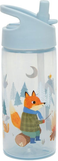 Petit Monkey Παιδικό Παγούρι Πλαστικό με Καλαμάκι Bonfire Animals 380ml