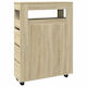 vidaXL Cabinet de baie L65xA23xÎ90cm Sonoma