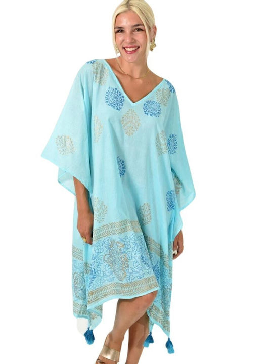 Potre Feminin Caftan de Plajă Blue