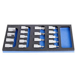 Set de Chei Torx Unior cu Biți Torx, 18 Piese