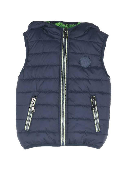 Joyce Kids Casual Jacket Sleeveless Blue