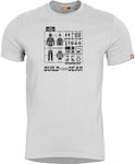 Tricou alb Pentagon Ageron Build Your Gear K09012-bg-00