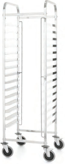 Transport Cart Carrying Gastronorm Sheets 15x 600x400 Mm Kitchen Line Hendi 813287