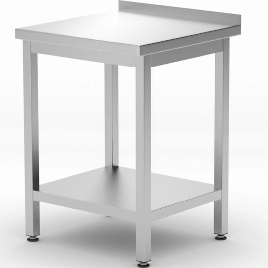 Wandmontierter Arbeitstisch Kantenregal Budget Line Stal 600 x 600 x 850 mm Hendi 817223