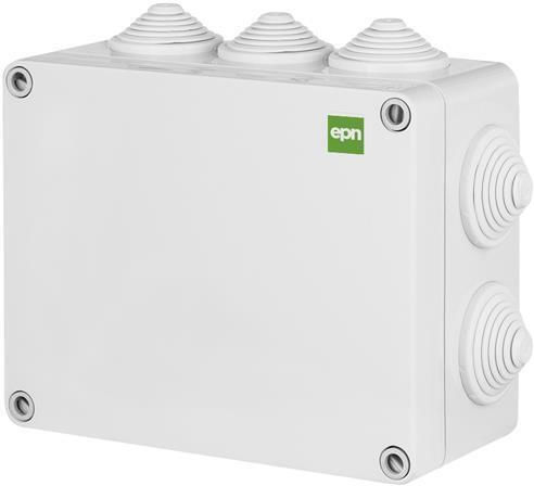 Eurolamp Elektrisches Gehäuse für Außenmontage Verzweigung IP55 in Gray Farbe