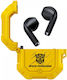 The Transformers TF-T12 In-ear Bluetooth Handsfree Căști cu Carcasă de Încărcare Galben