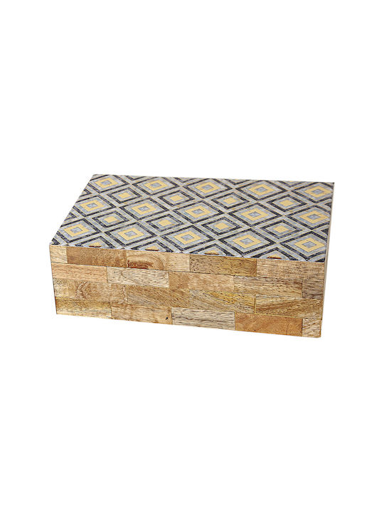 Romimex Jewellery Box Wooden 23x8x15cm