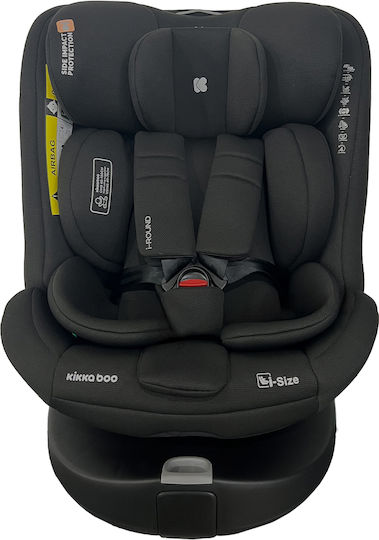 Kikka Boo i-Round Καθισματάκι Αυτοκινήτου i-Size με Isofix Black
