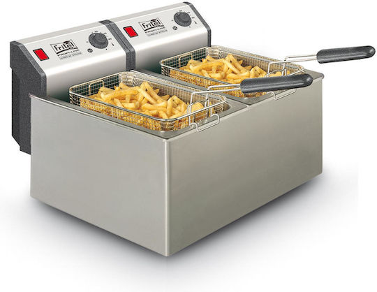 Fritel Elektrische Fritteuse Doppel 6.6kW Kapazität 2x16lt