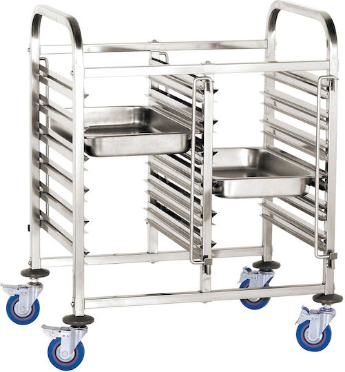 Double Container Transport Trolley 12 X Gn 1/1 Hendi 810569