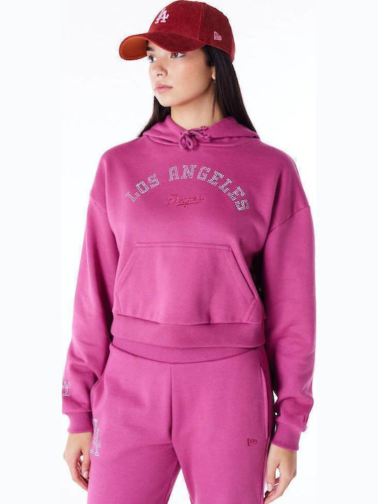 New Era Women's Sweatshirt Hooded Purple