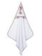 Greenwich Polo Club Baby Bath Towel Hooded Greenwich Polo Club Coffee Brown White 80x80cm