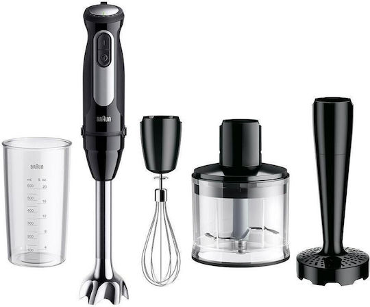 Braun MultiQuick 5 Pro Ръчен Блендер с Неръждаема Пръчка 1000W Черен