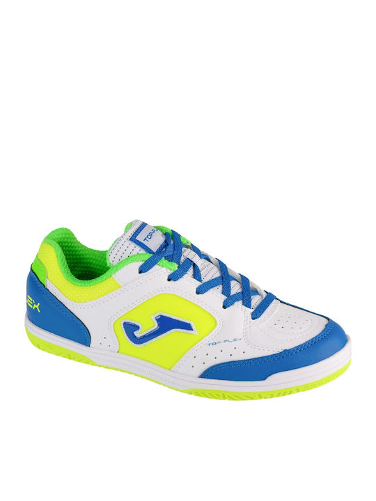 Joma Top Flex IN Kids Soccer Cleats Indoor White