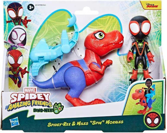 Action-Figur Miles Morales & Spidey-rex Spider-Man Spidey-Rex And Miles Spin Morales 10cm.