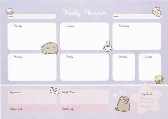 Pusheen Εβδομαδιαίο Planner Collection 29x42εκ.