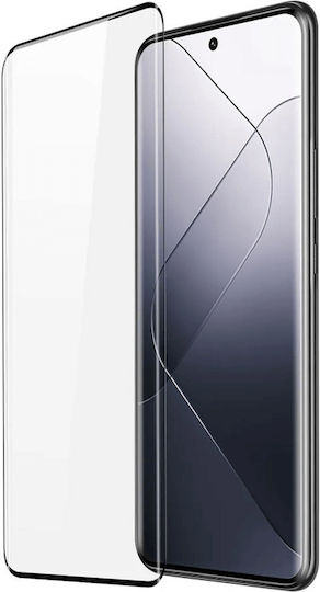 Vollkleber Gehärtetes Glas Schwarz (Huawei Nova 10 Pro)