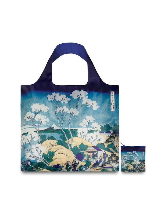 Loqi Hokusai Fuji From Gotenyama Shopping Bag Blue