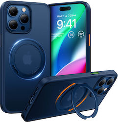 Torras Ostand Back Cover Silicon Albastru marin...