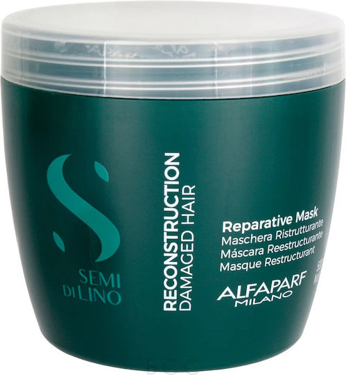 Alfaparf Milano Professional Semi Di Lino Reconstruction Reparative Haarmaske für Reparatur 500ml