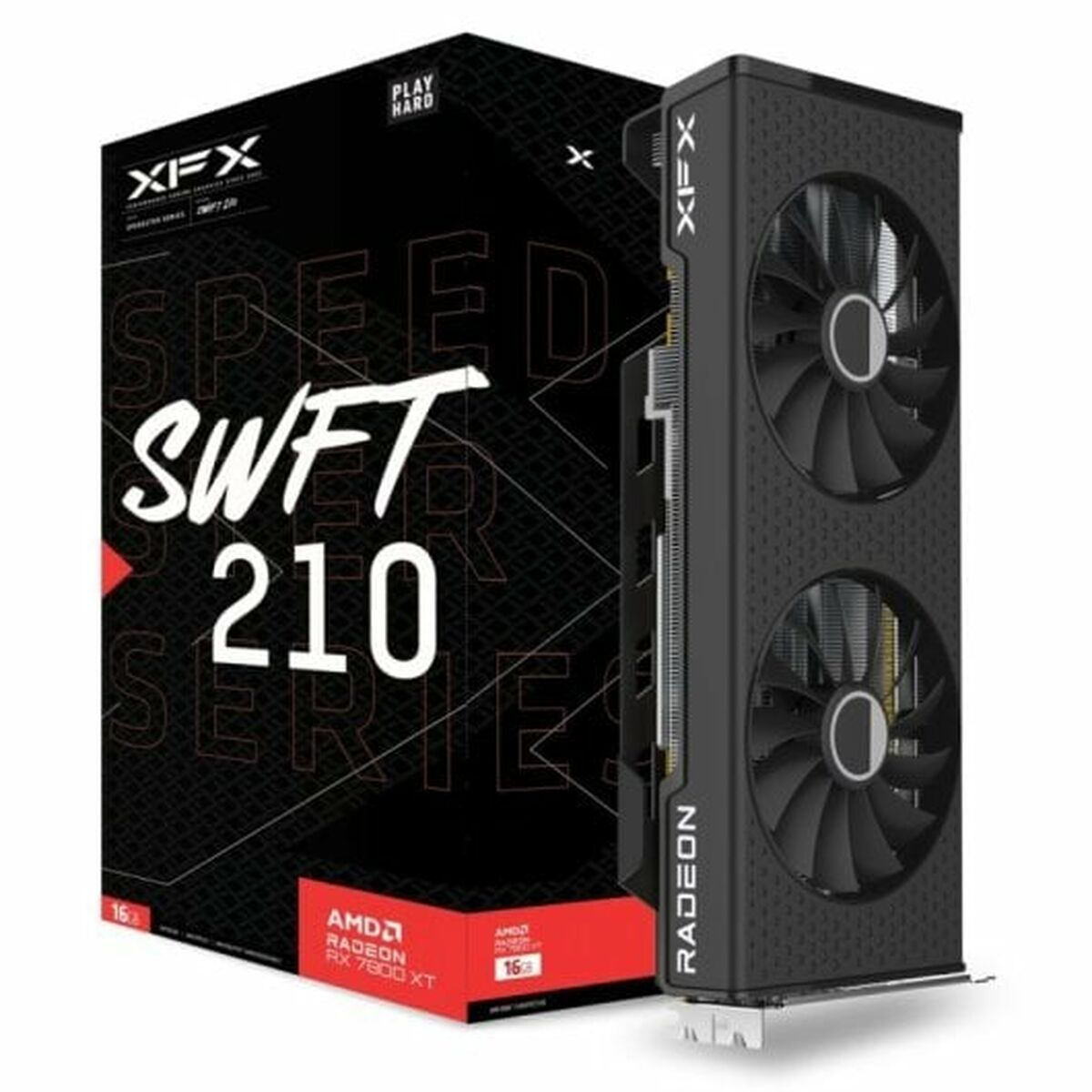 XFX Radeon RX 7800 XT 16GB GDDR6 Speedster SWFT 210 Core Edition Κάρτα Γραφικών
