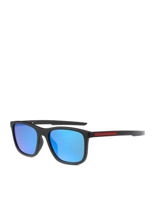 Polareye Men's Sunglasses with Black Plastic Fr...
