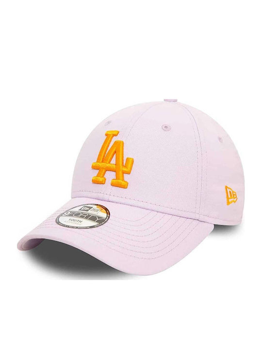 60565565-hero New Era Child Youth League Ess 9forty Los Angeles Dodgers Light Purple Color