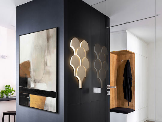 Serea Lamp Wall with Integrated LED Gold 12cm