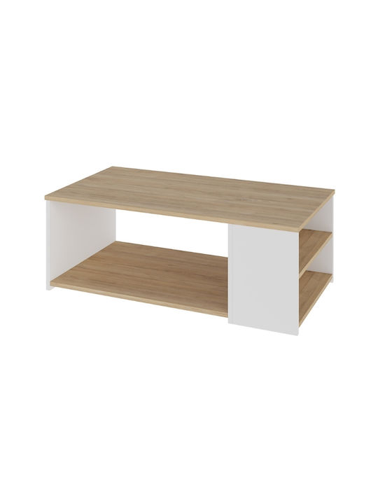 Rechteckig Couchtisch Berg Natural Beech / Whit...