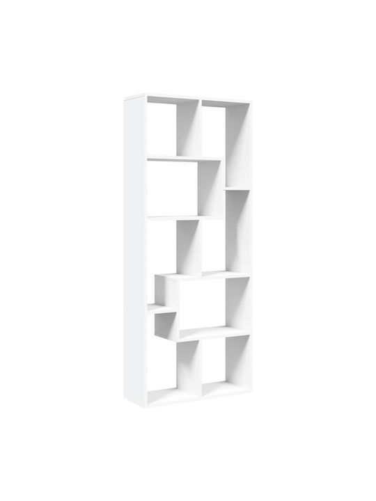 Bookcase White 67x25x161.5cm