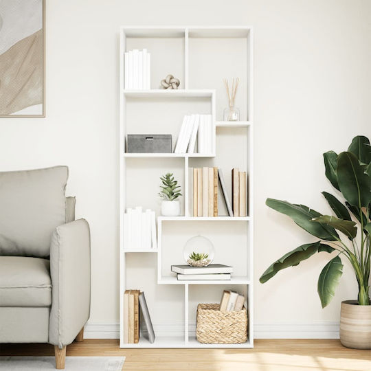 White Bookcase 67x25x161.5 cm