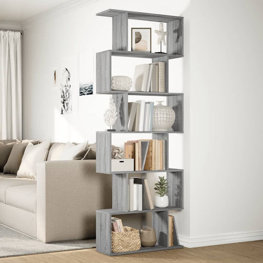 Bibliothek Grau 70x24x193cm