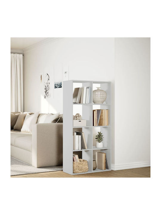 Bibliotecă Albă 69.5x29x137.5 cm